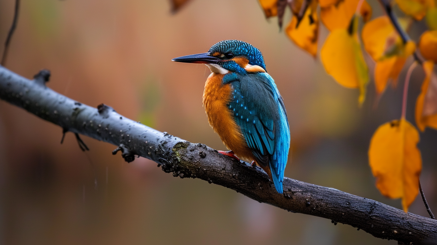 beautiful common kingfisher